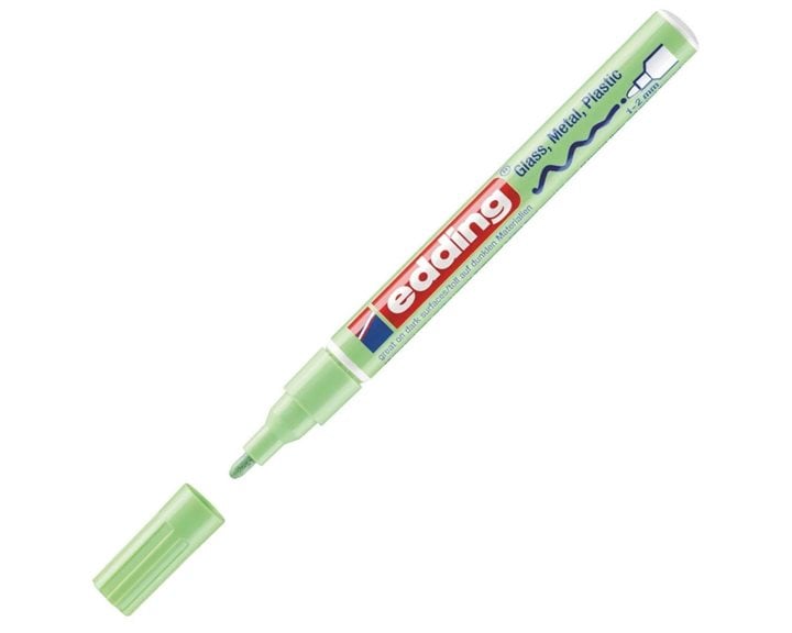 Μαρκαδόρος Edding 751 Ανεξίτηλος 1mm Στρογγυλή Μύτη Pastel Πράσινος