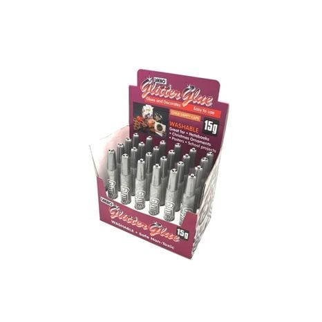 Κόλλα Χειροτεχνίας Leeho Glitter Glue 15ml Ασημί