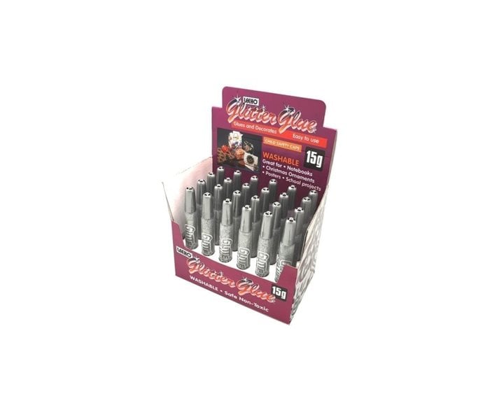 Κόλλα Χειροτεχνίας Leeho Glitter Glue 15ml Ασημί