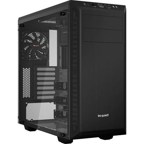 BEQUIET PC CHASSIS PURE BASE 600 WINDOW BLACK BGW21, MIDI TOWER ATX, W/O PSU, Front: 1x Pure Wings 2 140mm, Rear: 1x Pure Wings 2 120mm, 3YW.