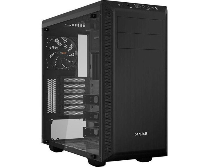 BEQUIET PC CHASSIS PURE BASE 600 WINDOW BLACK BGW21, MIDI TOWER ATX, W/O PSU, Front: 1x Pure Wings 2 140mm, Rear: 1x Pure Wings 2 120mm, 3YW.