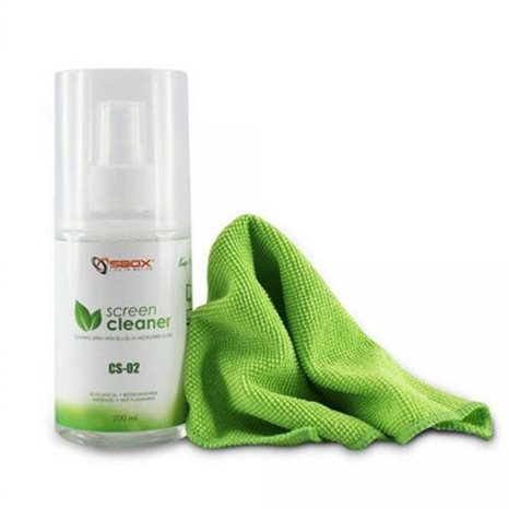 Sbox Screen Cleaner With Cloth 200ml CS-02