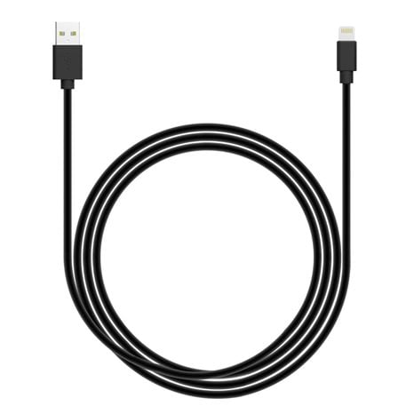 Lamtech Charging & Datacable Lightning 2m Black