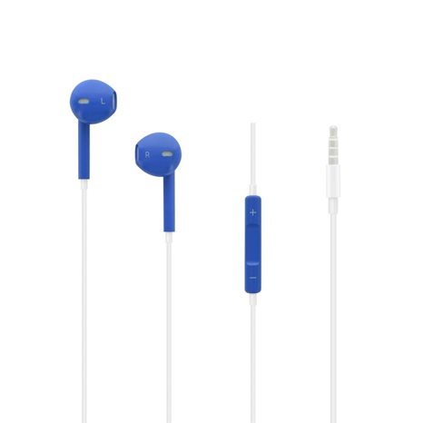 LAMTECH HANDSFREE STEREO 3,5mm JACK WITH MIC BLUE