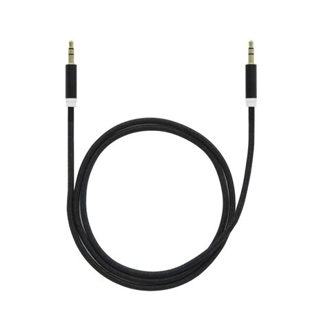 Lamtech Audiocable Braided 1m 3.5mm To 3.5mm Black