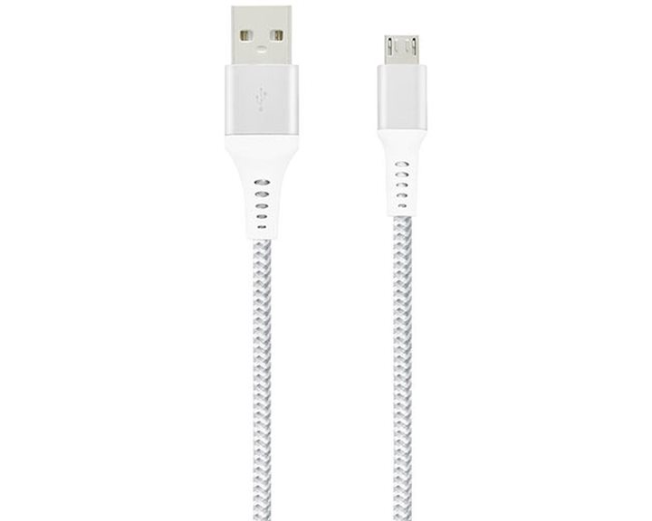 Lamtech Micro USB High Quality Unbreakable Cable Silver 2m