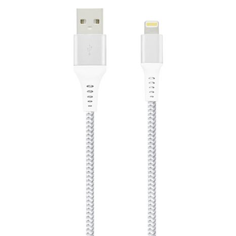Lamtech Lightning To USB High Quality Unbreakable Cable Silver 2M