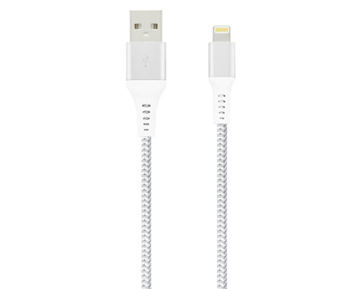 Lamtech Lightning To USB High Quality Unbreakable Cable Silver 2M