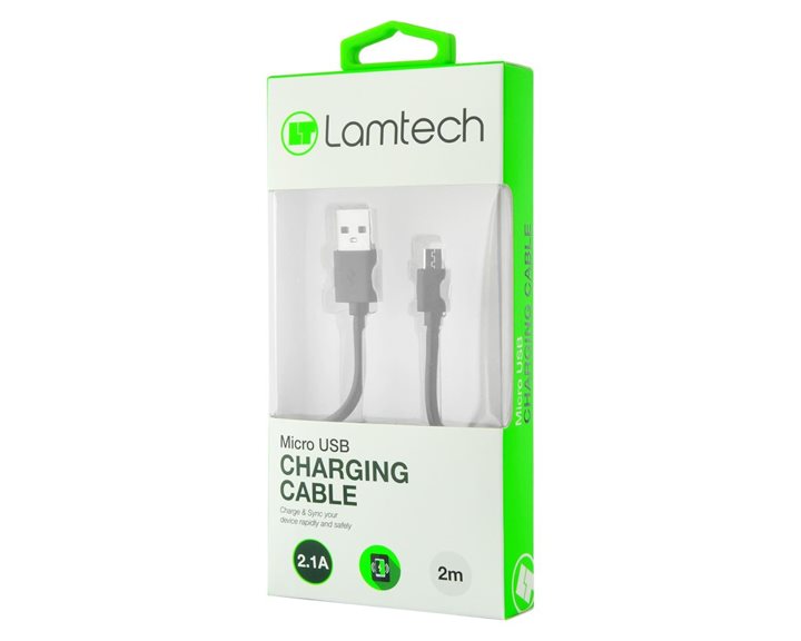 Lamtech Datacable Micro USB 2m Black