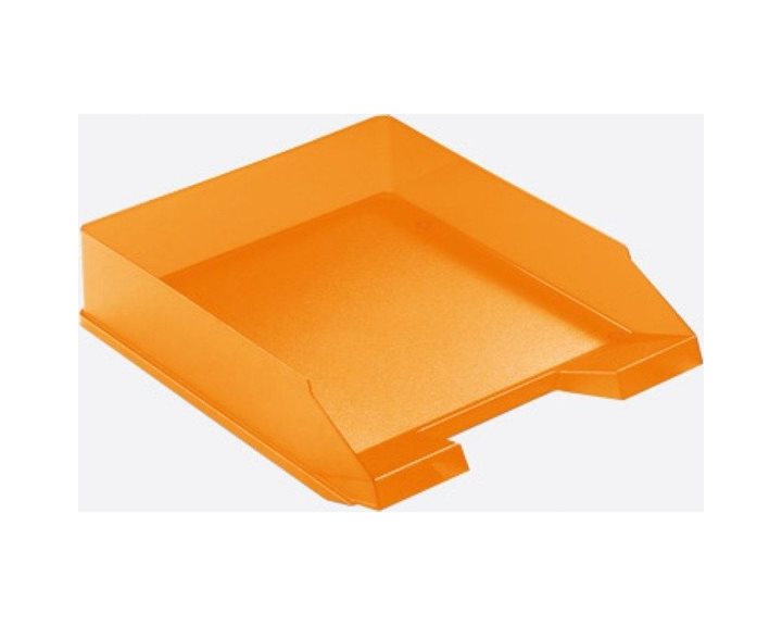 Δίσκος Εγγράφων Α4 Herlitz Πλαστικός Πορτοκαλί διάφανος