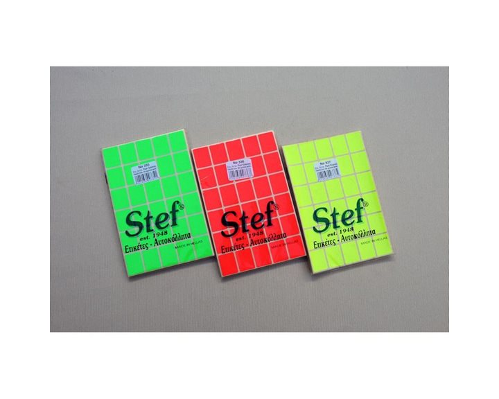Ετικέτα Stef Label Χρωματιστή Fluor 104x80mm Κόκκινη