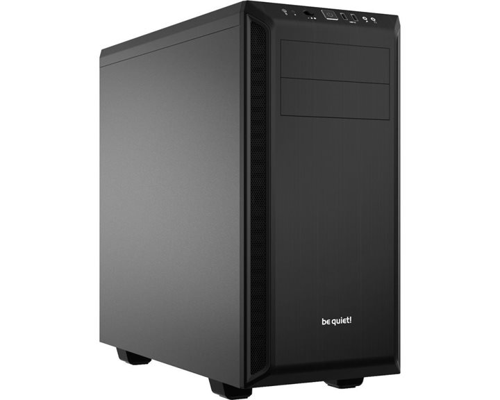 BEQUIET PC CHASSIS PURE BASE 600 BLACK BG021, MIDI TOWER ATX, W/O PSU, Front: 1x Pure Wings 2 140mm, Rear: 1x Pure Wings 2 120mm, 3YW.