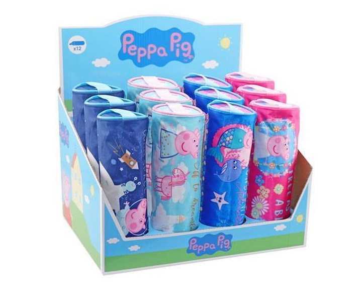 Κασετίνα Στρογγυλή Peppa George 20X6,5cm 4 Σχέδια 482518