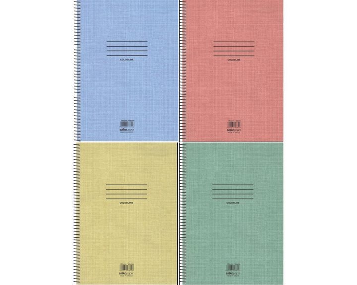Τετράδιο Σπιράλ Α4 Salko Colorline 5Θ.7860