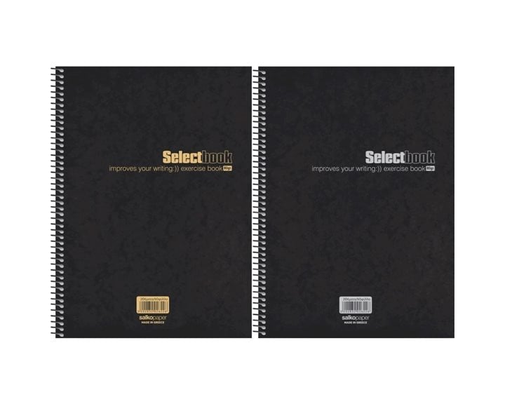 Τετράδιο Σπιράλ Α4 Salko Select Black 5Θ 2625