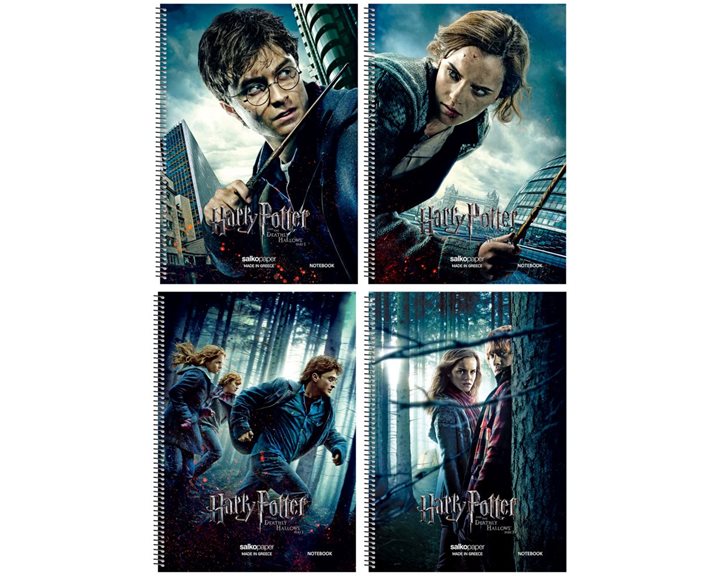 Τετράδιο Σπιράλ 20x30 Salko Harry Potter No2 4Θέμ. 120φ. 7309