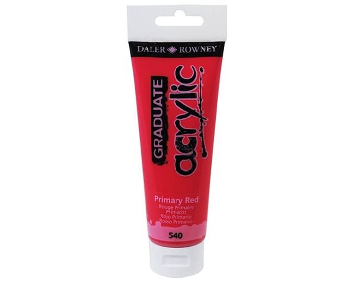 Ακρυλικό Χρώμα Daller Rowney 120ml 540 Primary Red 123120540