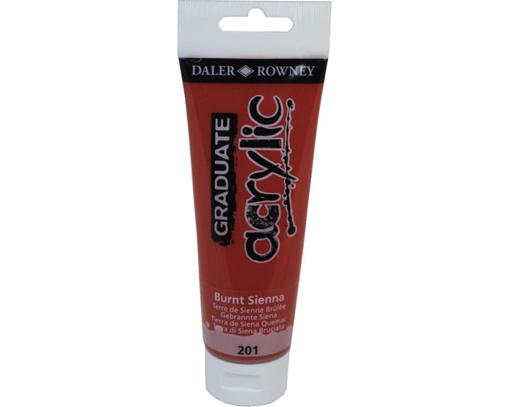 Ακρυλικό Χρώμα Daller Rowney 120ml 201 Burnt Sienna