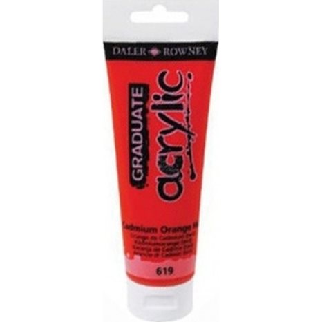 Ακρυλικό Χρώμα Daller Rowney 120ml 619 Cadmium Orange Hue