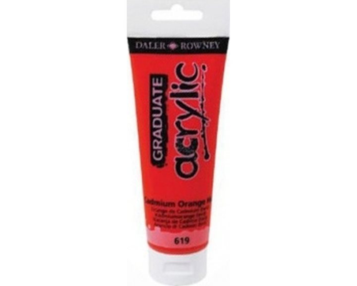 Ακρυλικό Χρώμα Daller Rowney 120ml 619 Cadmium Orange Hue