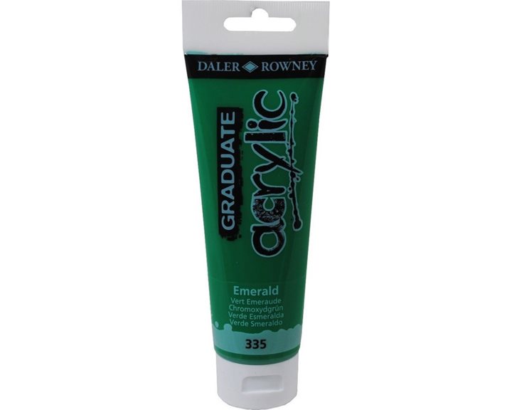 Ακρυλικό Χρώμα Daller Rowney 120ml 335 Emerald 123120335