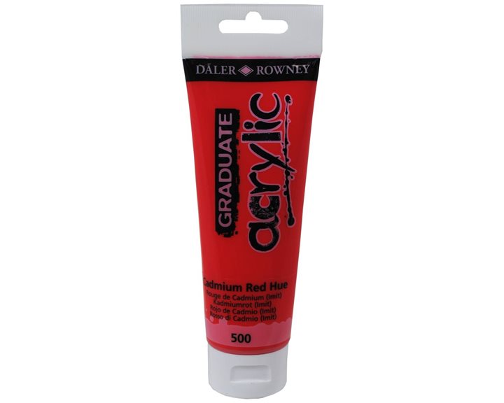 Ακρυλικό Χρώμα Daller Rowney 120ml 500 Cadmium Red Hue 123120500
