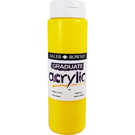 Ακρυλικό Χρώμα Graduate 500ml 603 Primary Yellow