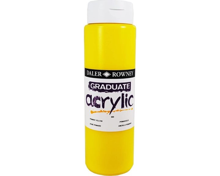 Ακρυλικό Χρώμα Graduate 500ml 603 Primary Yellow