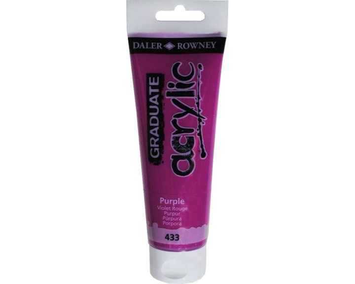 Ακρυλικό Χρώμα Daller Rowney 120ml 433 Purple