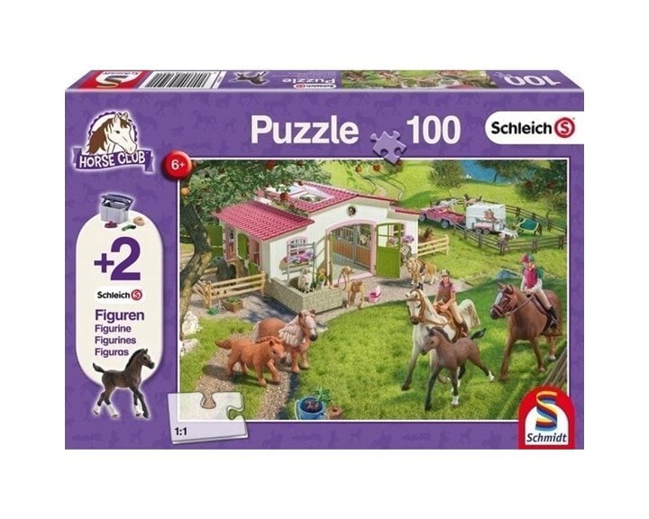 Πάζλ Schmidt 100τεμ. Schleich - Βόλτα στην Εξοχή ( 2 φιγούρες ) 56190