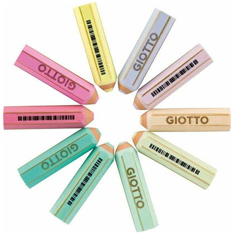 Γόμα Giotto Happy Σε Παστέλ Χρώματα