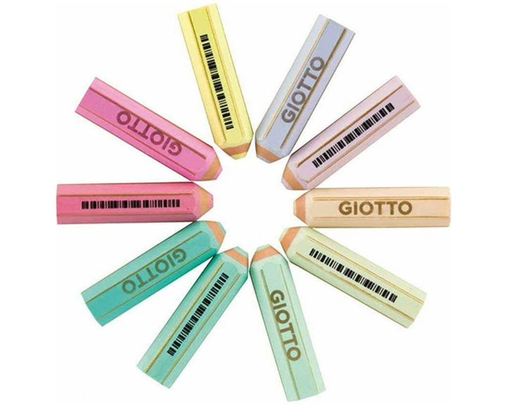 Γόμα Giotto Happy Σε Παστέλ Χρώματα