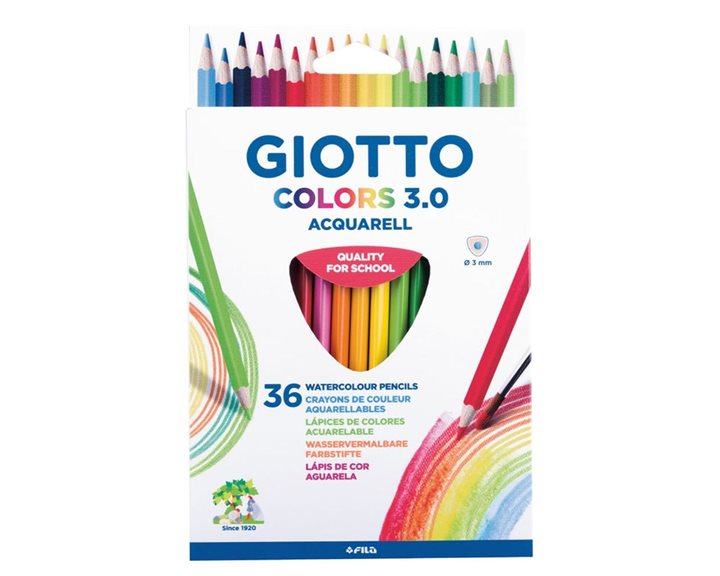 Ξυλομπογιές Giotto Colours 3.0 Ακουαρέλας 36τμχ.