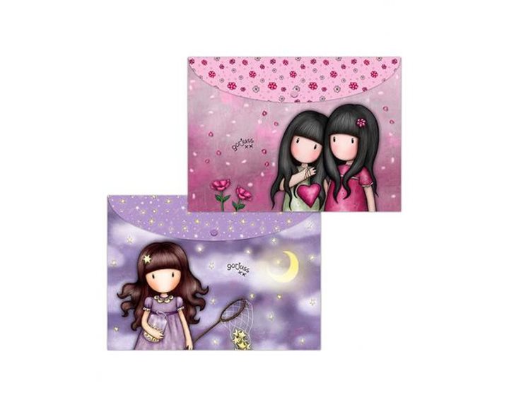Φάκελος Κουμπί A4 Santoro Gorjuss Σετ 2τμχ. catch a Falling Star - You Can Have Mine 669GJ07