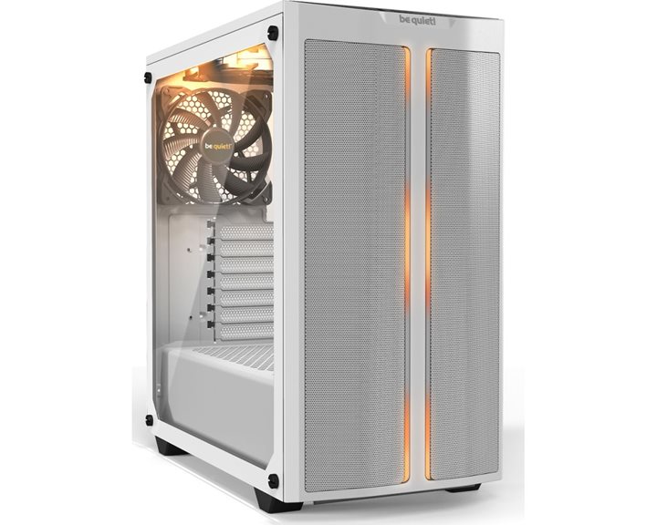 BEQUIET PC CHASSIS PURE BASE 500DX WINDOW WHITE BGW38, MIDI TOWER ATX, WHITE, ARGB, W/O PSU, 3X14CM PURE WINGS 2 FANS (FRONT, TOP, REAR), 3YW BGW38