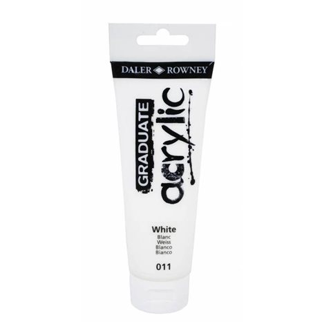 Ακρυλικό Χρώμα Daller Rowney 120ml 011 Titanium White 123120011
