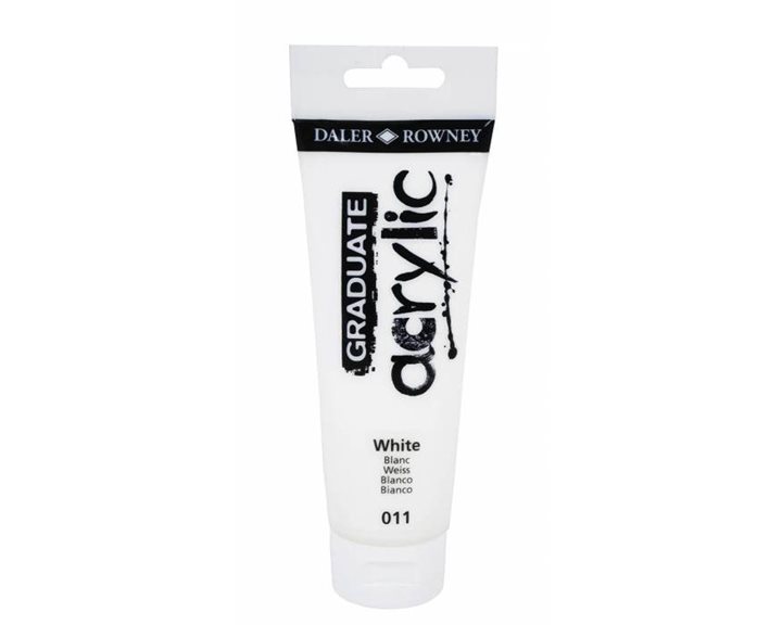 Ακρυλικό Χρώμα Daller Rowney 120ml 011 Titanium White 123120011