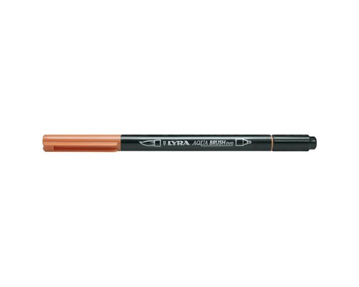 Μαρκαδόρος- Πινέλο Lyra Aqua Brush Duo Burnt Ochre 6520087