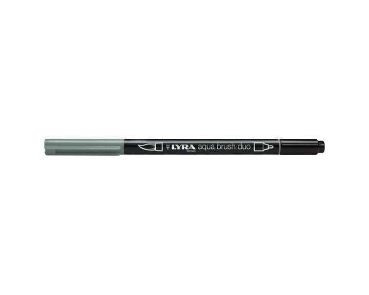 Μαρκαδόρος- Πινέλο Lyra Aqua Brush Duo Cold Grey Mendium 6520097
