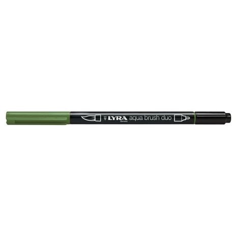 Μαρκαδόρος- Πινέλο Lyra Aqua Brush Duo Olive Green 6520073