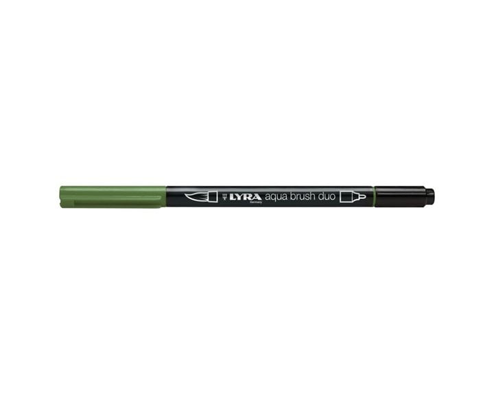 Μαρκαδόρος- Πινέλο Lyra Aqua Brush Duo Olive Green 6520073