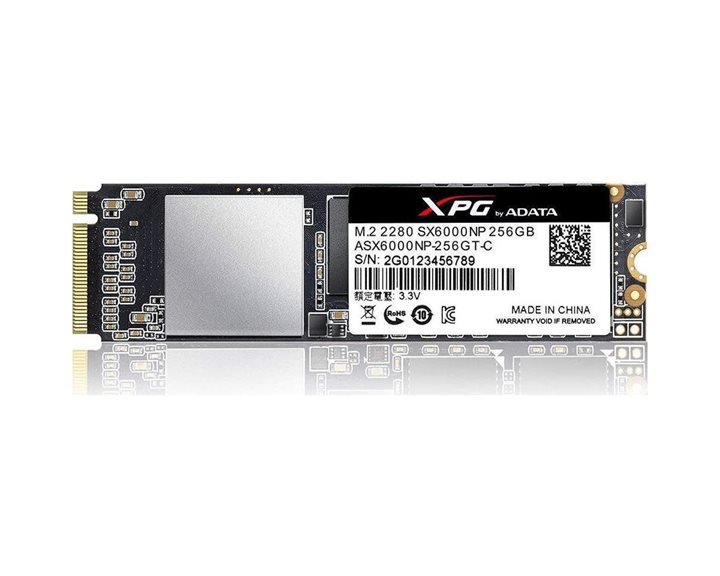 ADATA SSD M.2 NVMe PCI-E 256GB XPG ASX6000LNP-256GT-C, M.2 2280, NVMe PCI-E GEN3x4, READ 1800MB/s, WRITE 1200MB/s, IOPS 100K/170K, 5YW. ASX6000LNP-256GT-C