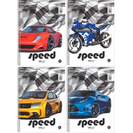 Τετράδιο Σπιράλ 17x25 Salko Speed 3 Θέματα