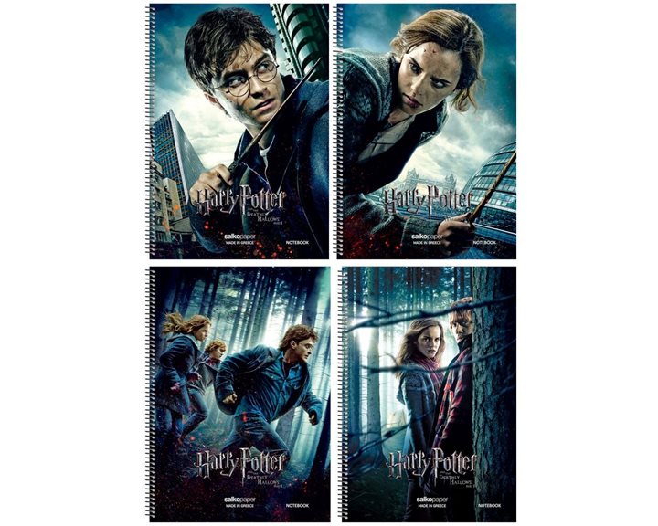 Τετράδιο Σπιράλ Α4 Salko Harry Potter No2 2Θεμ.