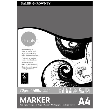 Simply Marker Pad A4 70g 40φύλλα 435932400