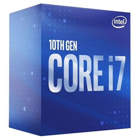 INTEL CPU CORE i7 10700, 8C/16T, 2.90GHz, CACHE 16MB, SOCKET LGA1200 10th GEN, GPU, BOX, 3YW. BX8070110700