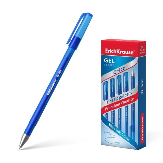 Στυλό ErichKrause Gel G-Ice 0.5mm Μπλε 39003