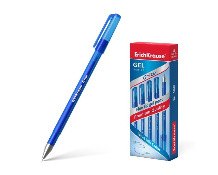 Στυλό ErichKrause Gel G-Ice 0.5mm Μπλε 39003