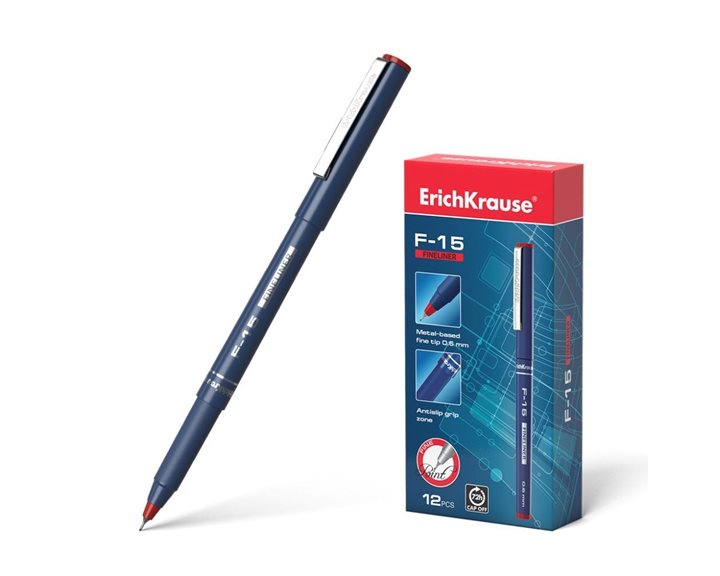 Στυλό ErichKrause F-15 Fineliner 0.6mm Κόκκινο 37067