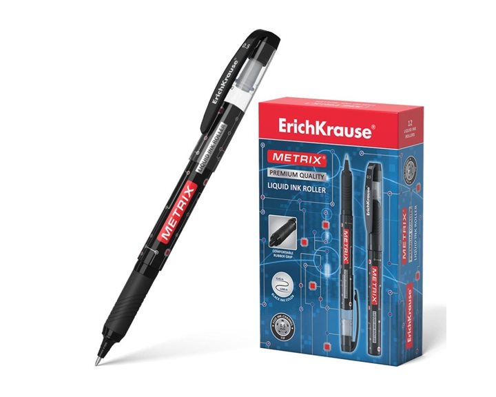 Στυλό ErichKrause Metrix 0.5mm Μαύρο 45480